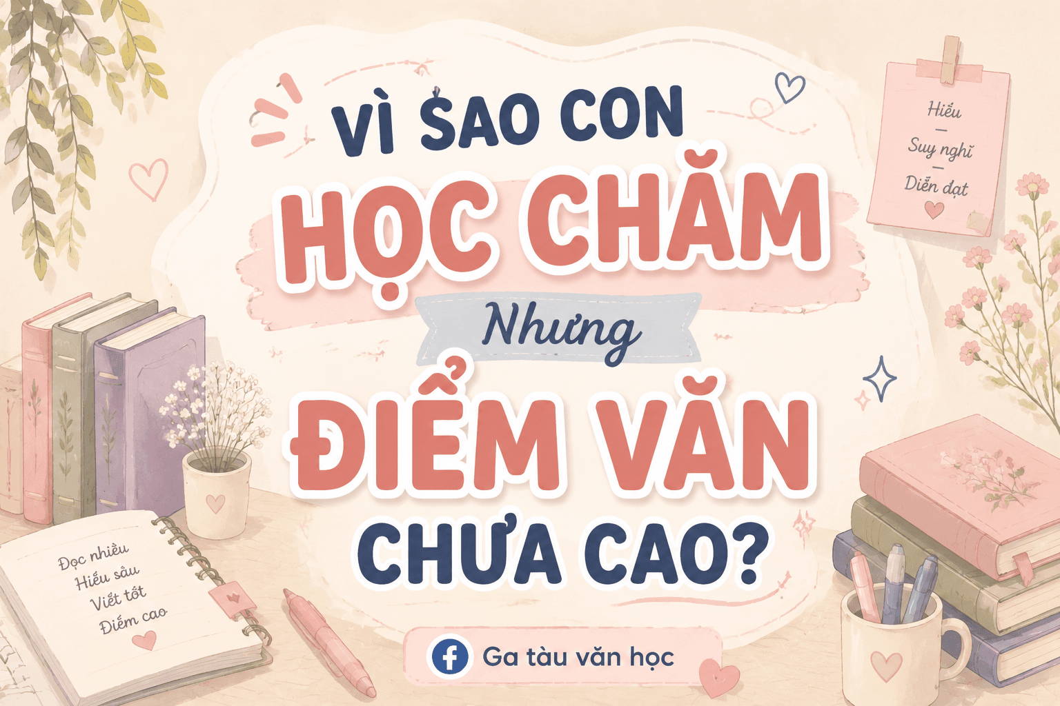 Vì Sao Con Học Chăm Nhưng Điểm Văn Chưa Cao? 5 Nguyên Nhân Phụ Huynh Cần Biết